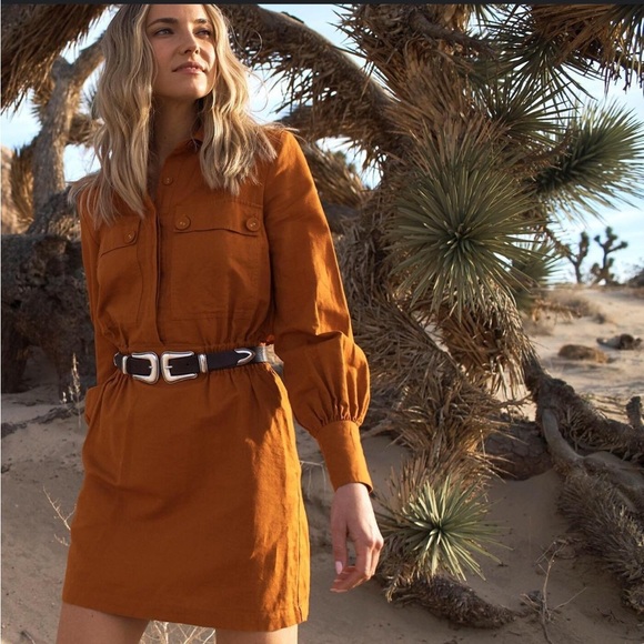 Happy x Nature Dresses & Skirts - NEW Happy X Nature Utility Linen Dress size S